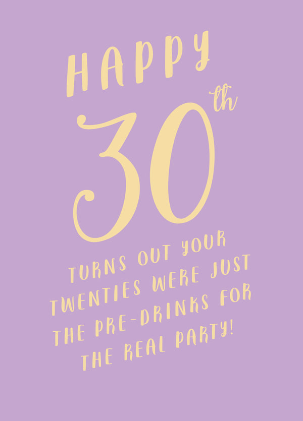 Happy 30th Card