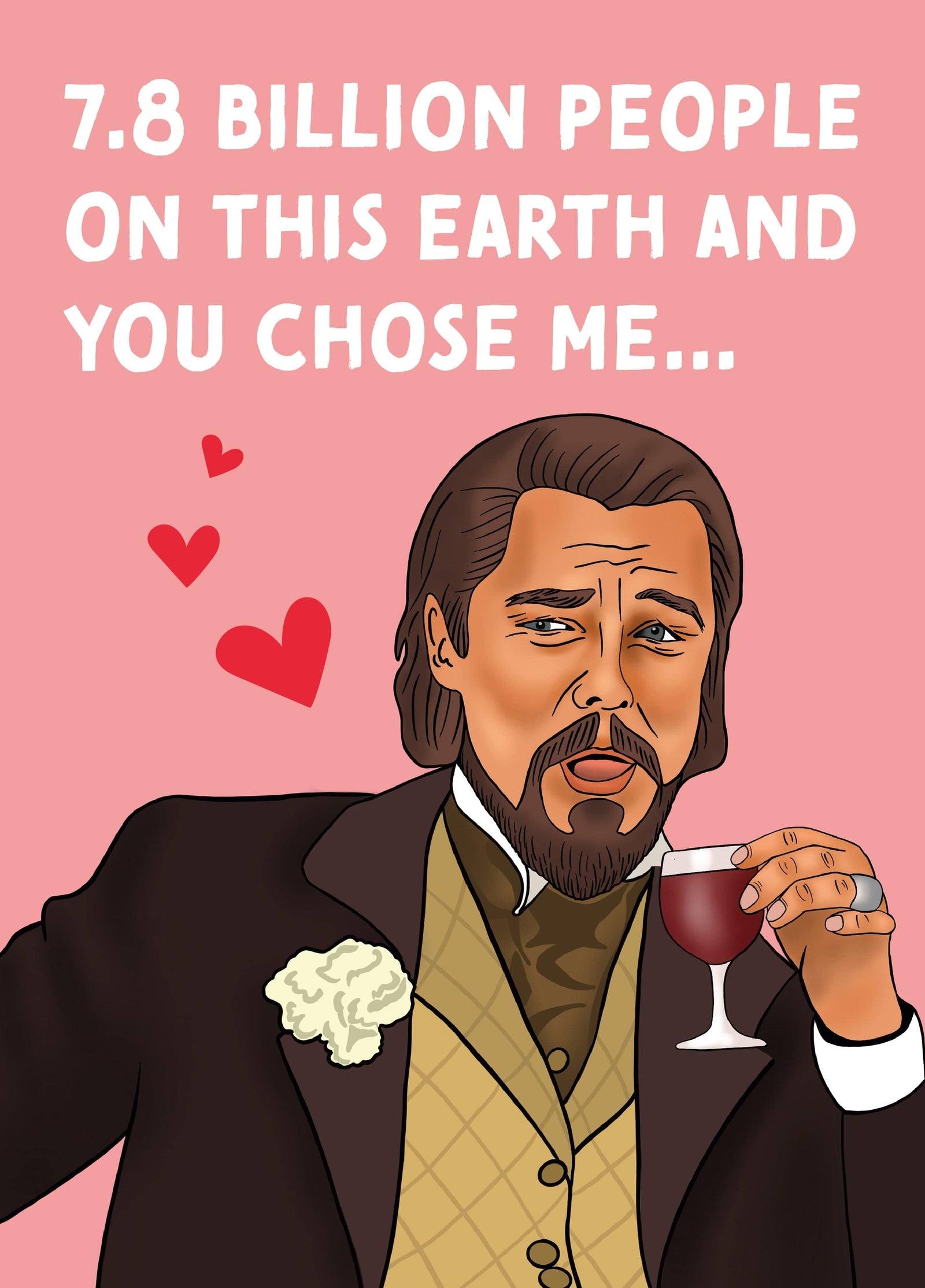 Laughing Leo Meme Anniversary Card