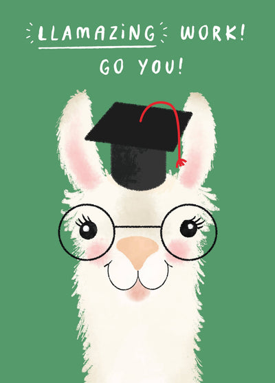 Llamazing Work! Go You! Card
