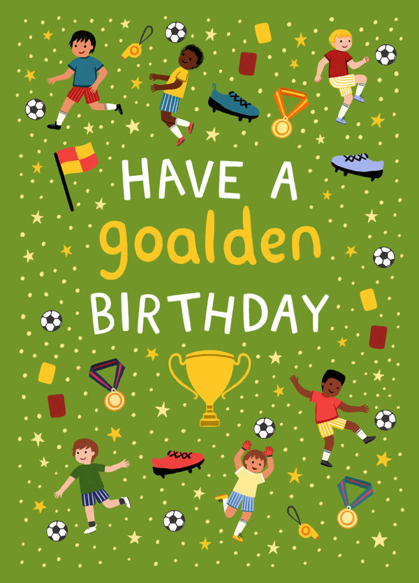 Cute Birthday Card - Football