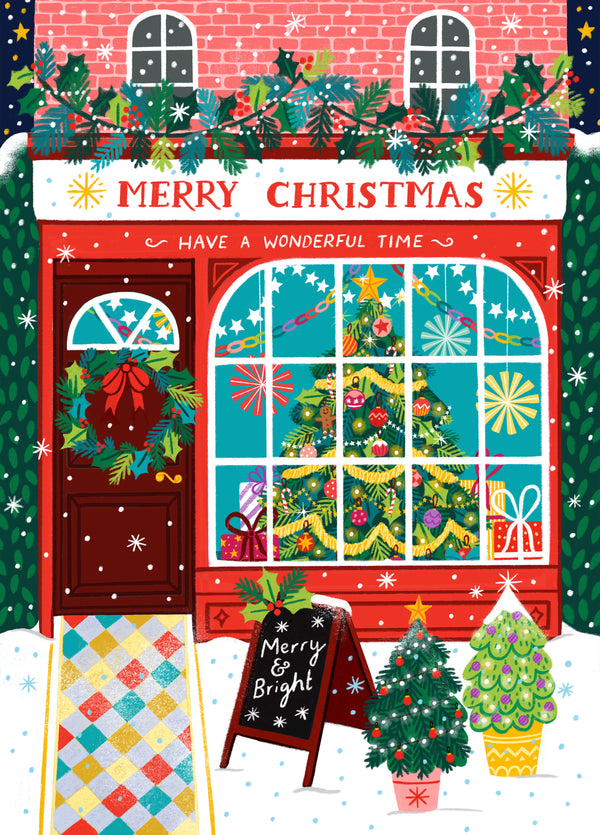Classic Christmas Card - Festive Shop - Have A Wonderful Time