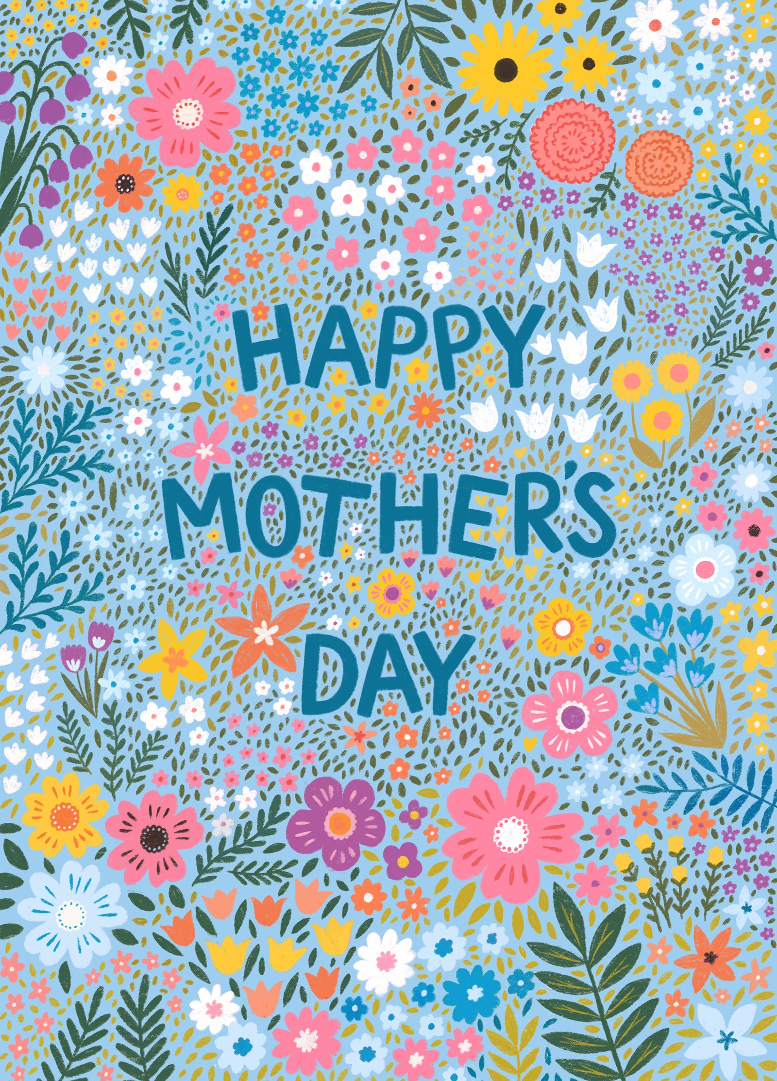 Pretty Mother's Day Card - Happy Mother's Day - Flowers