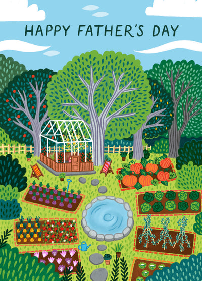 Classic Father's Day Card - Allotment - For Gardening Dad