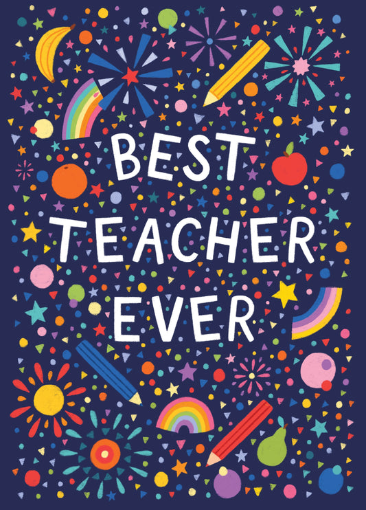 Best Teacher Ever Thank You Card