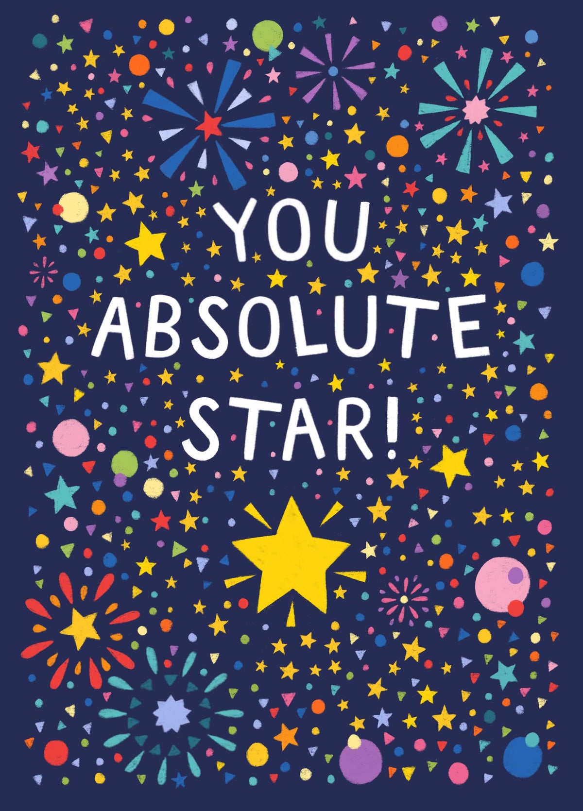 Pretty Congratulations Card - You Absolute Star