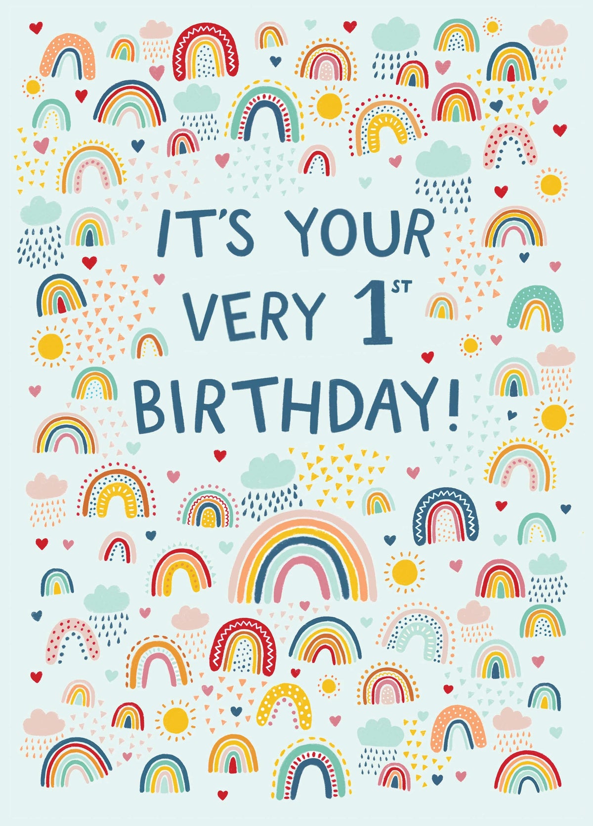 Cute Birthday Card - 1st - For Him