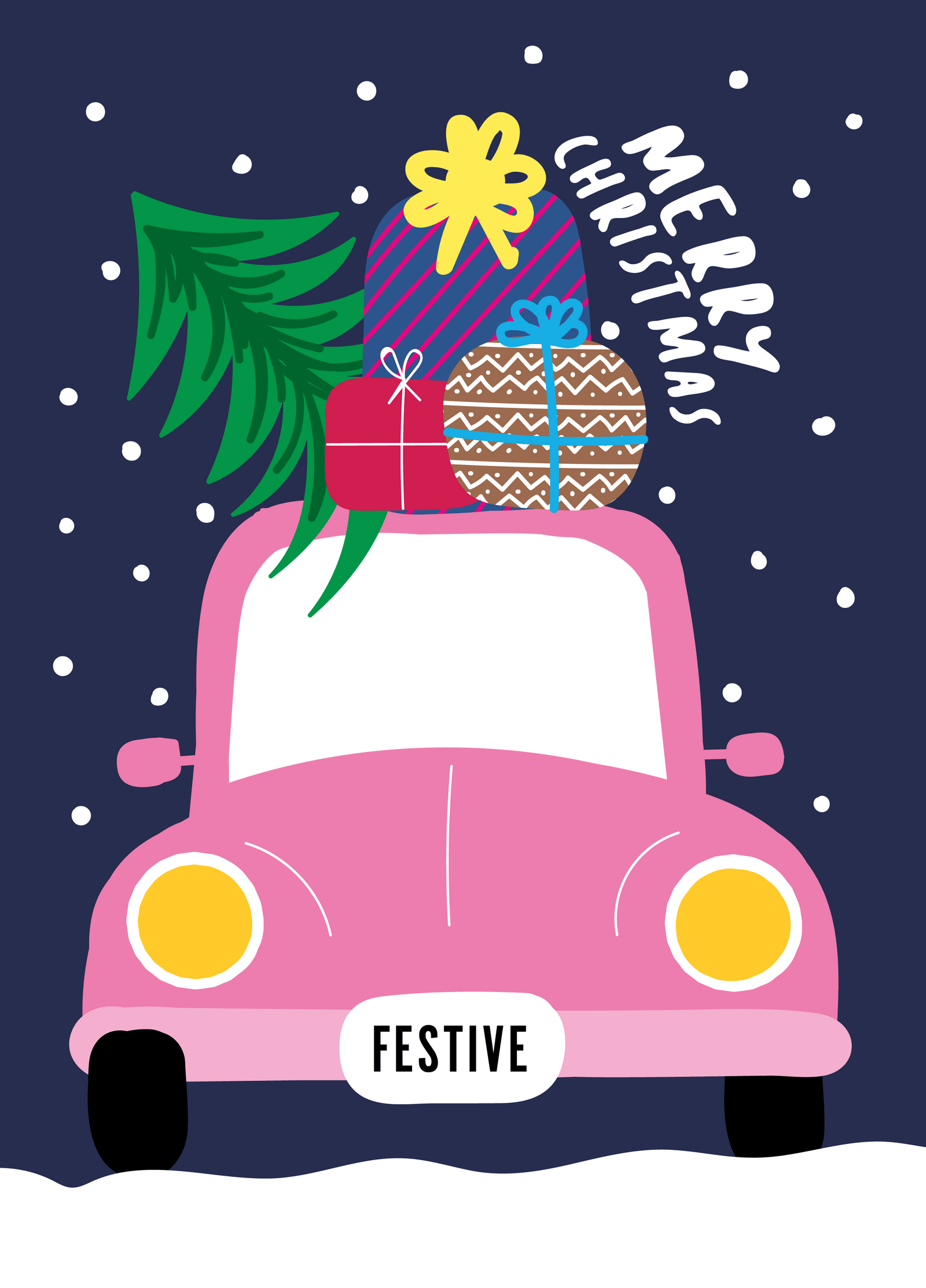 Christmas Car Ride Photo Upload Card