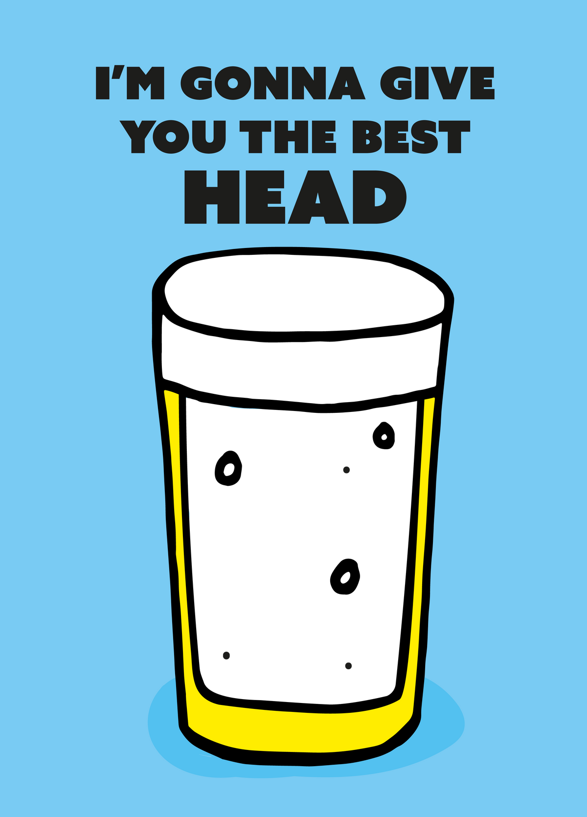 The Best Head Photo Card