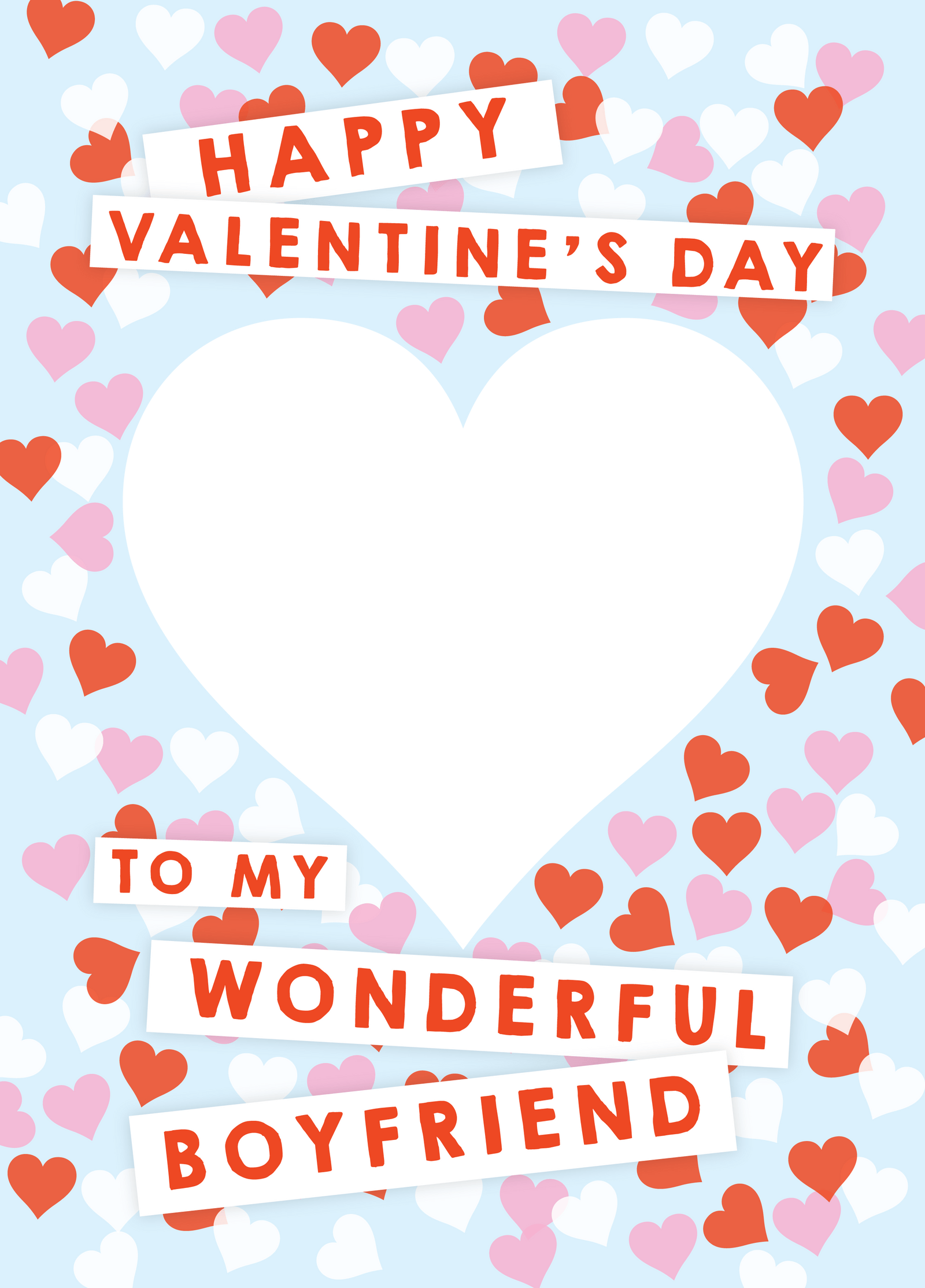 Wonderful Boyfriend Photo Card