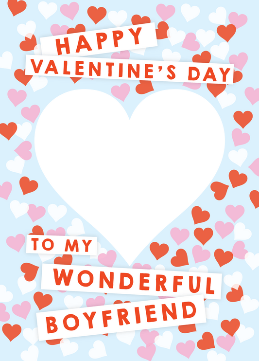 Wonderful Boyfriend Photo Card
