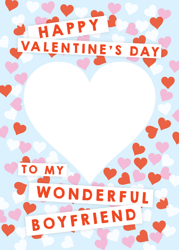 Wonderful Boyfriend Photo Card