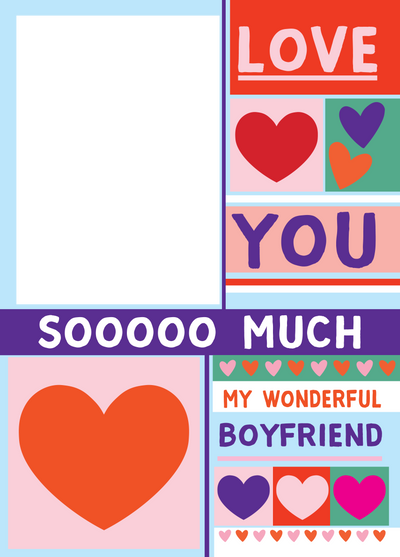 Love You Boyfriend Photo Card