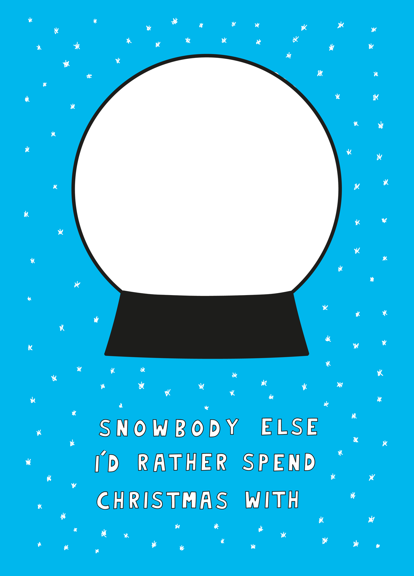 Snowbody Else Xmas Photo Upload Card