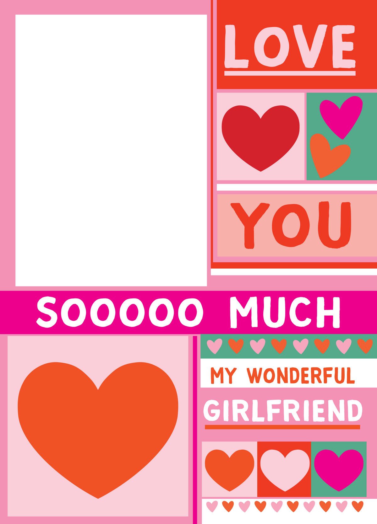Love You Girlfriend Photo Card