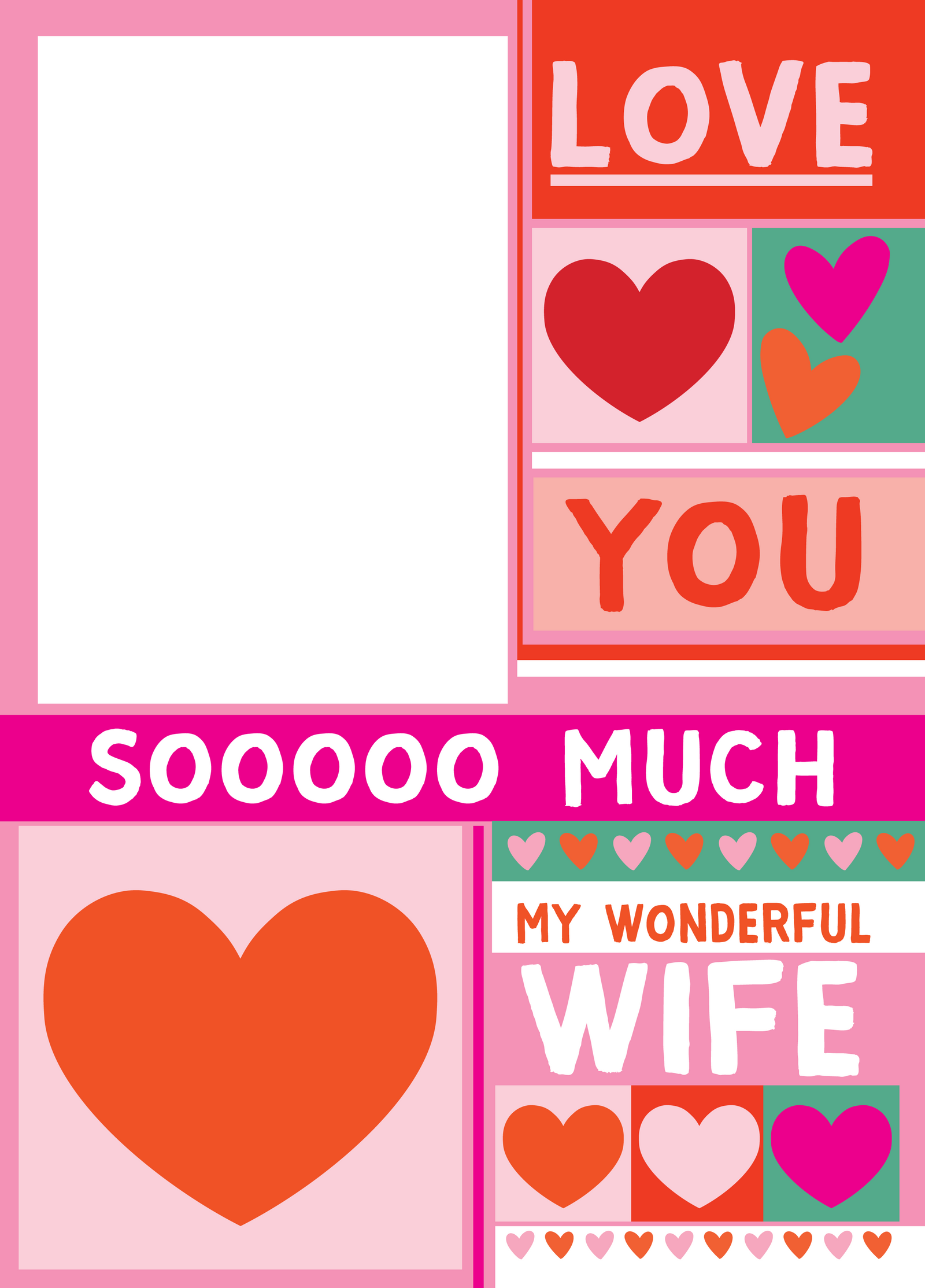 Love You Wife Photo Card