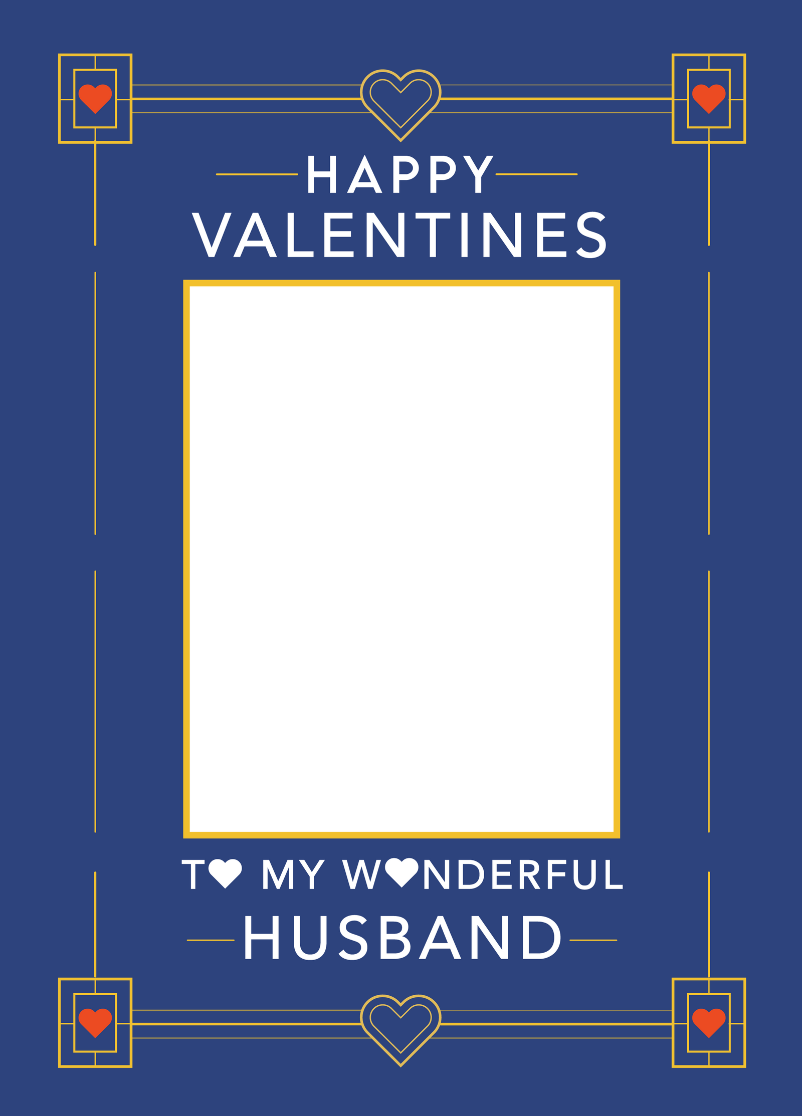 Happy Valentine's Husband Photo Card