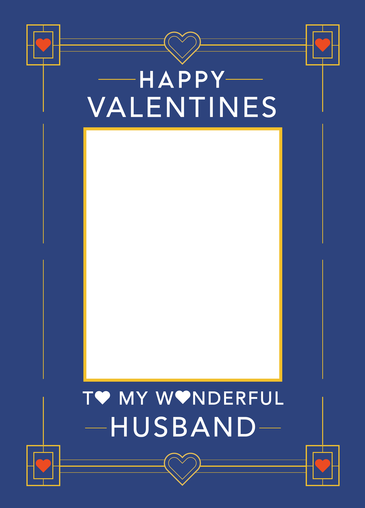 Happy Valentine's Husband Photo Card