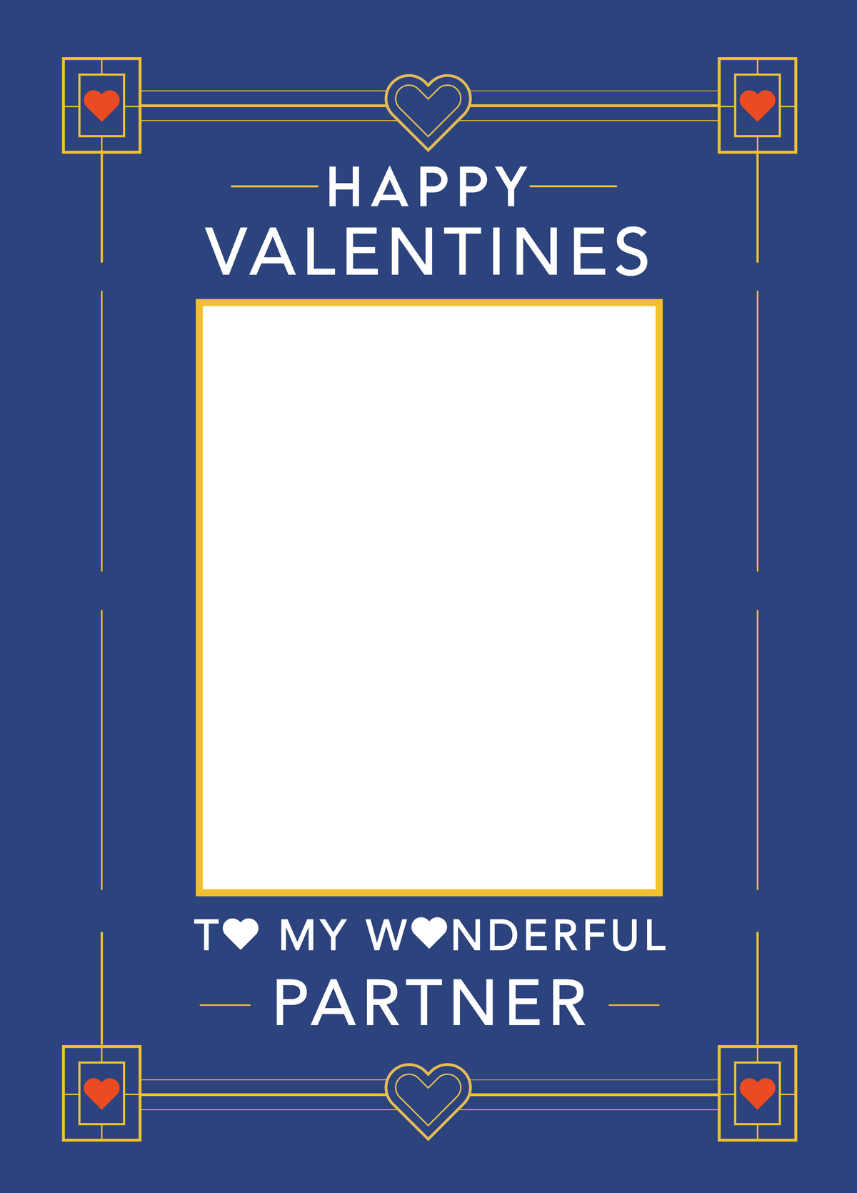 Happy Valentine's Partner Photo Card