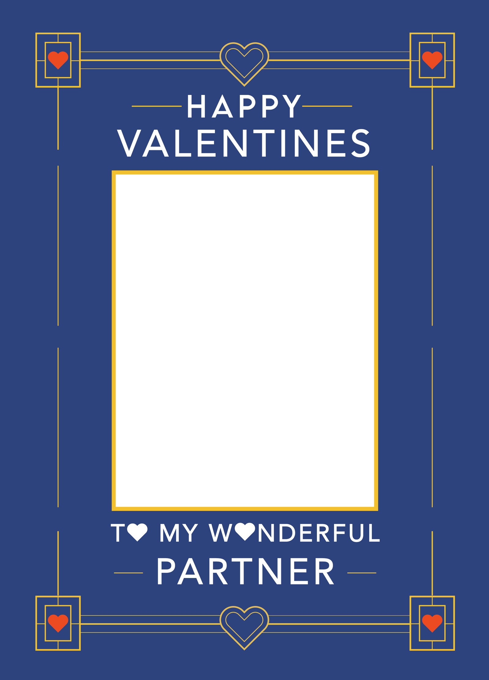 Happy Valentine's Partner Photo Card