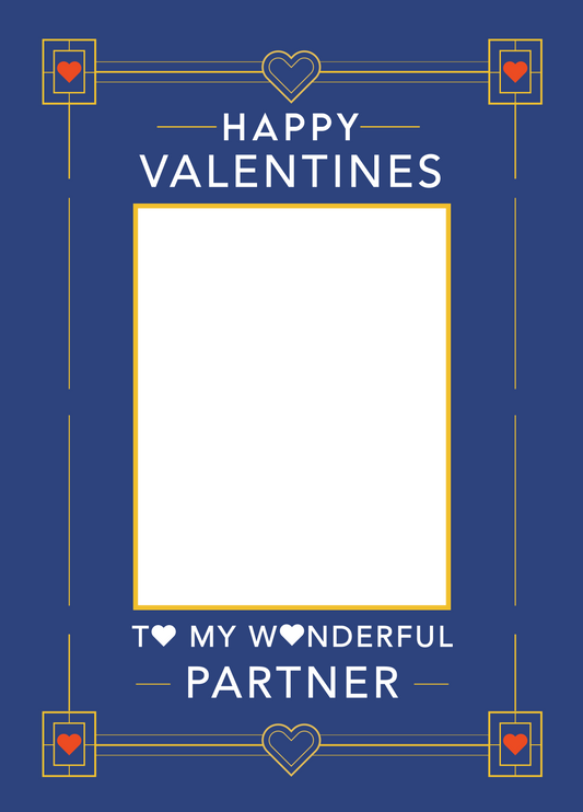 Happy Valentine's Partner Photo Card