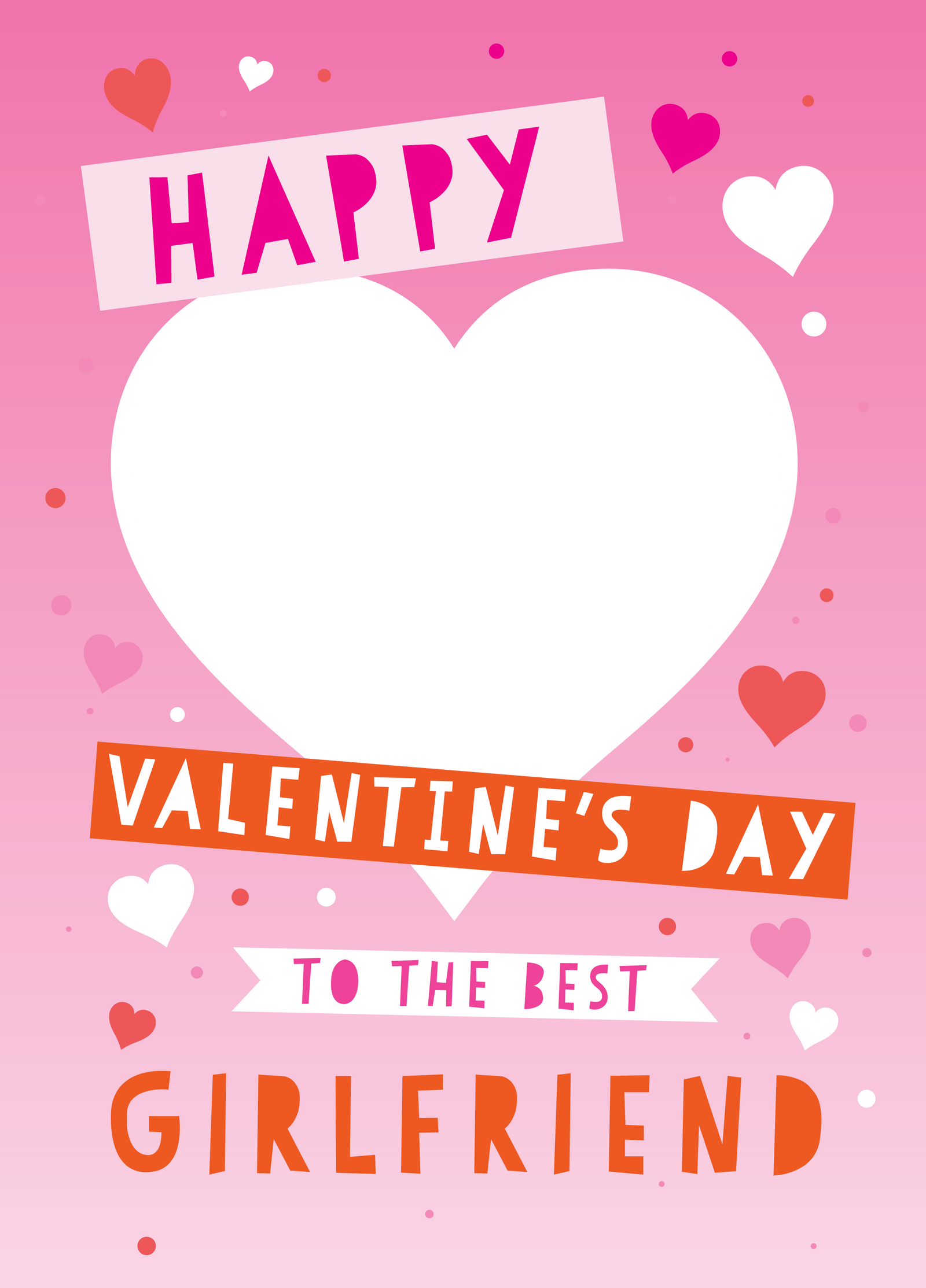 Happy Valentine's Girlfriend Photo Card
