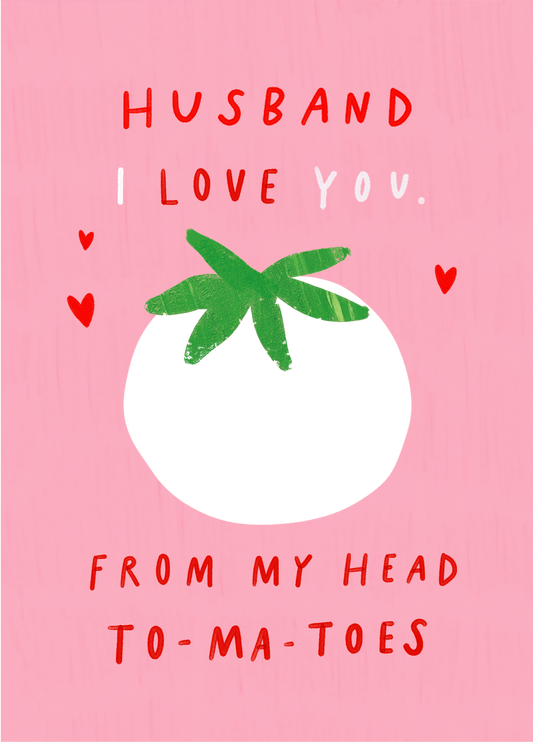 Love You Husband To Ma Toes Photo Card
