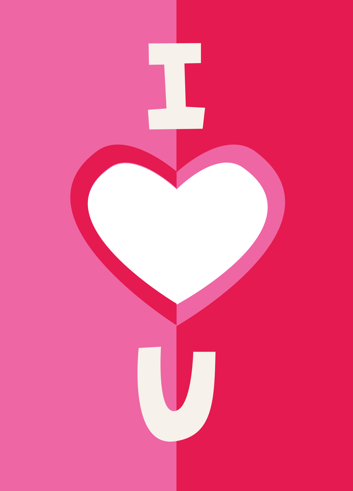 I Heart U Photo Card