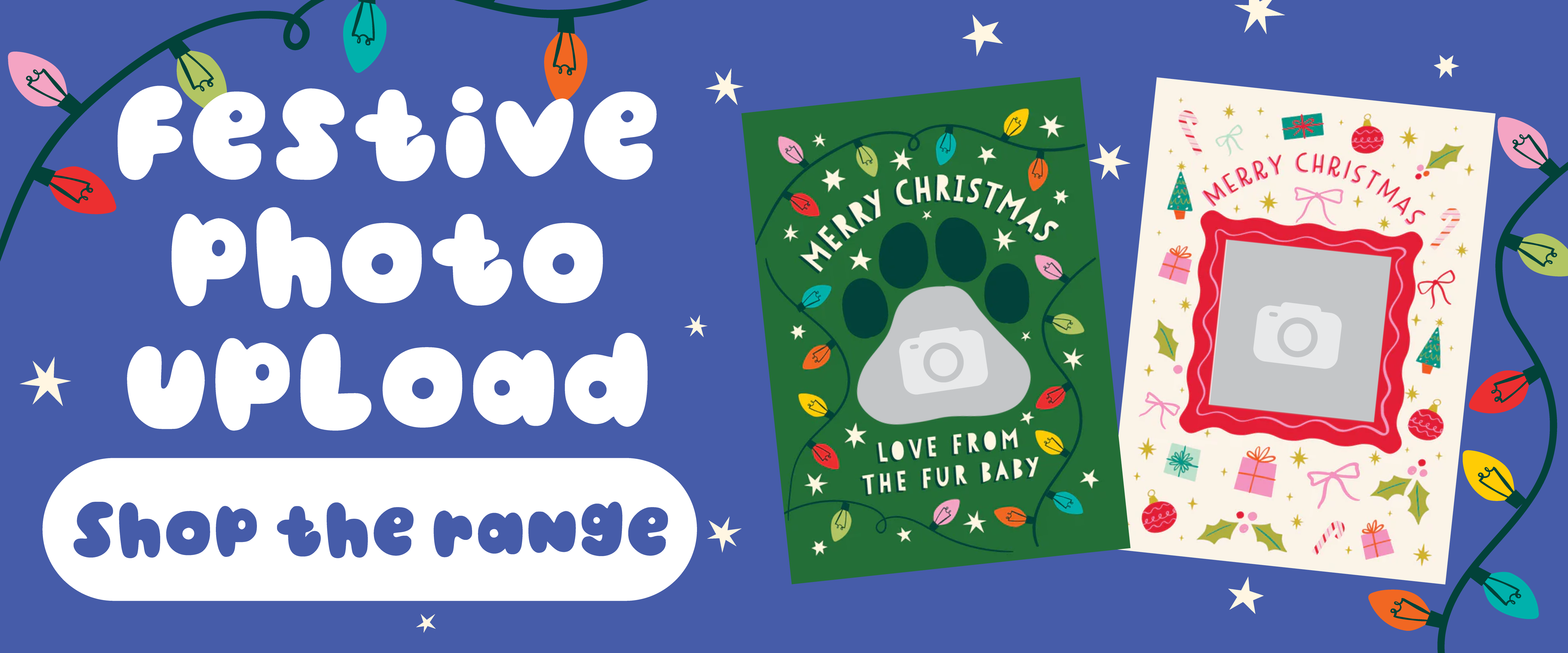 Festive Photo Upload Cards! Shop the Range!