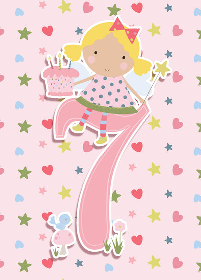 Fairy 7th Birthday Card