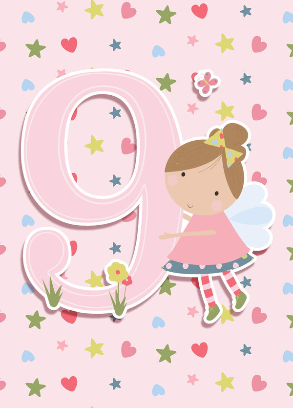Fairy 9th Birthday Card