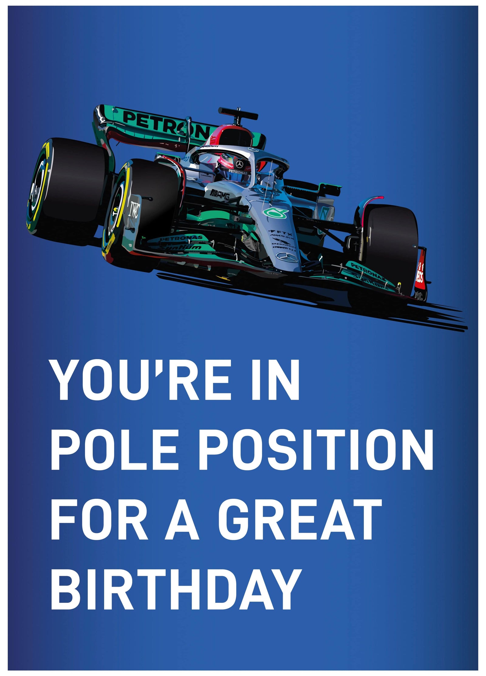 George Russel F1 Themed Card