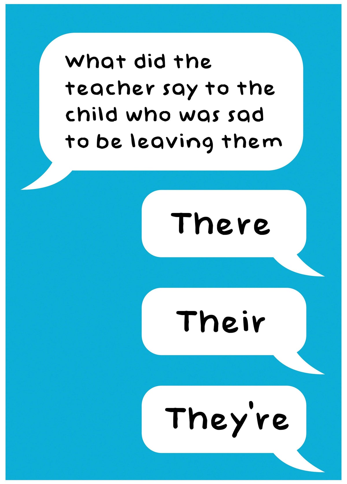 Spelling Themed Thank You Card For Teacher