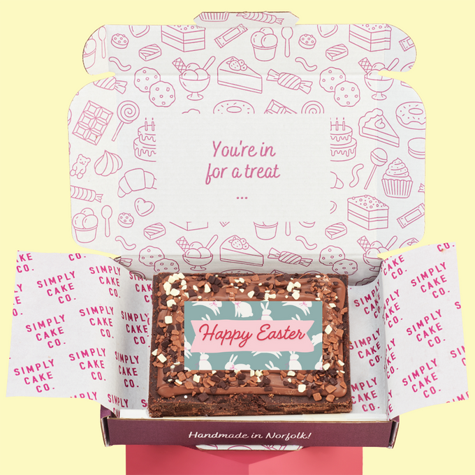 Easter Rabbits Brownie Slab