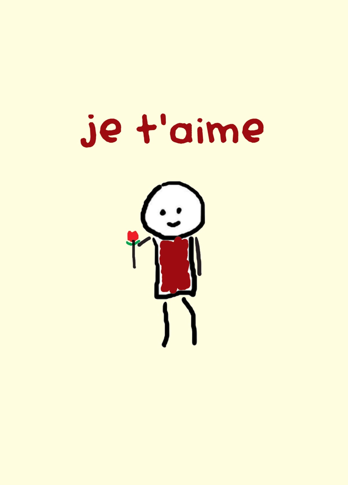Je T'Aime Card