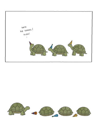 Slow Green Tortoises Card