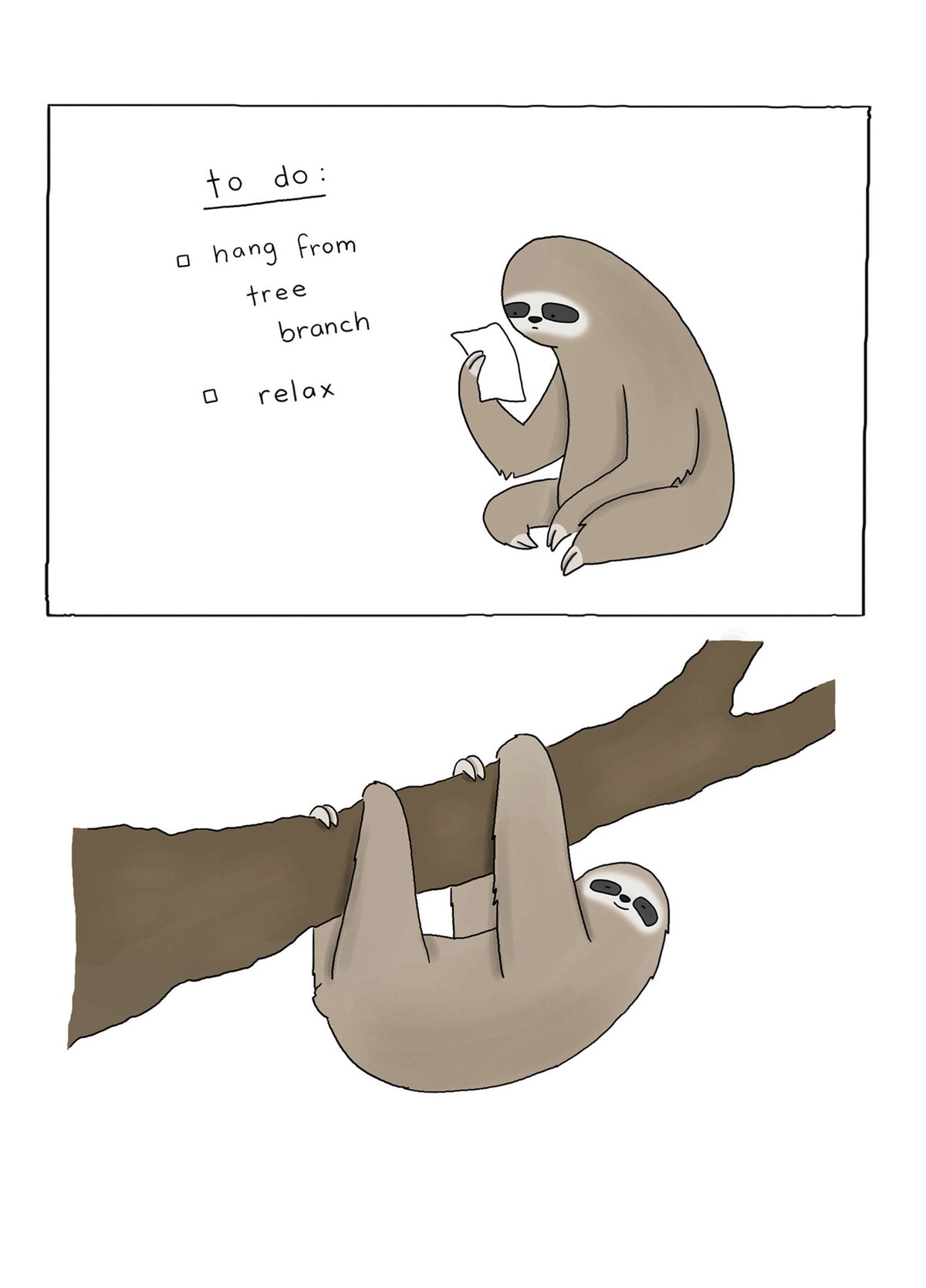 Hang From Tree And Relax Card