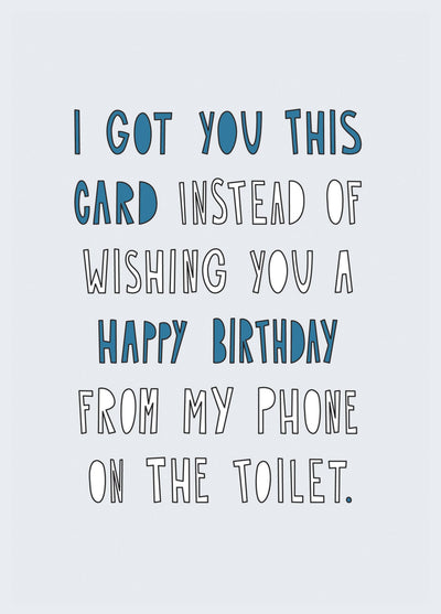 I Got You This Card