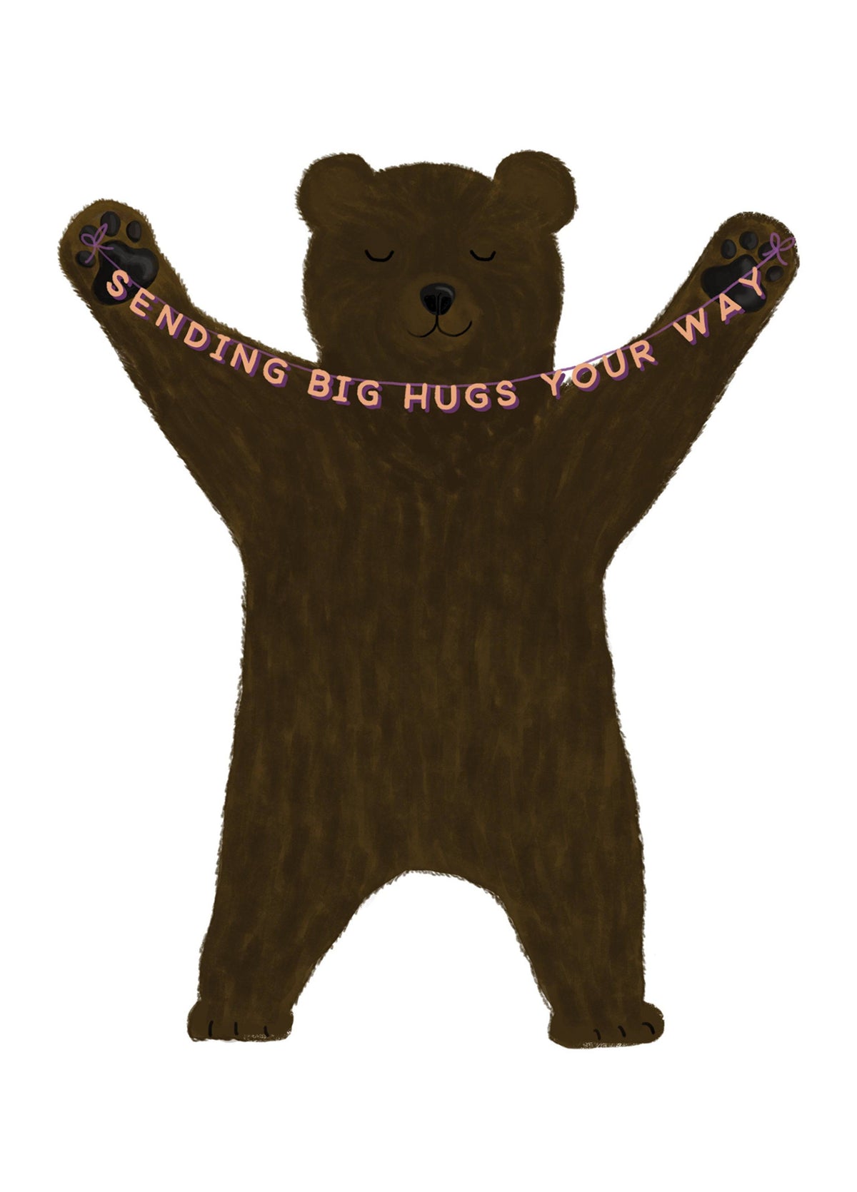 Sending Big Hugs Card