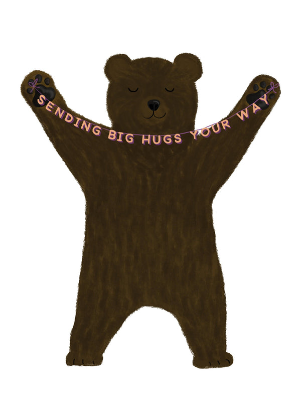 Sending Big Hugs Card