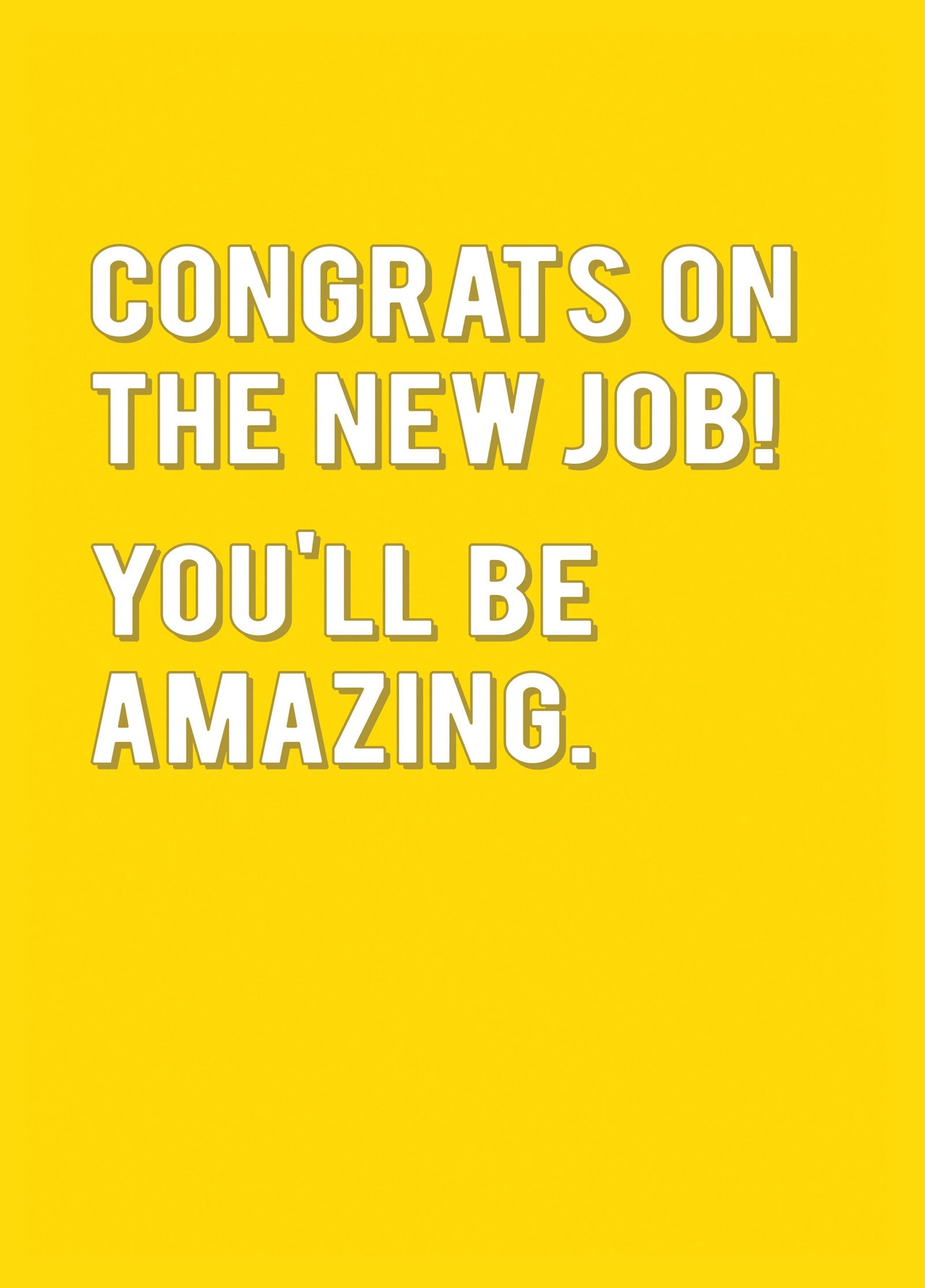 Congrats On The New Job Card