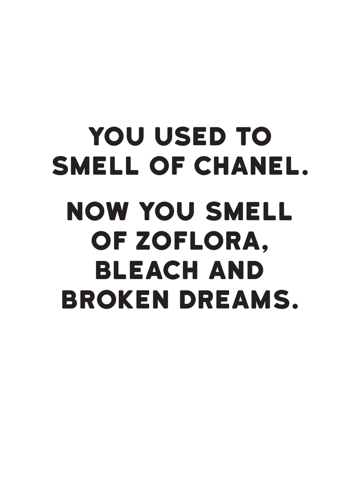 Broken Dreams Card