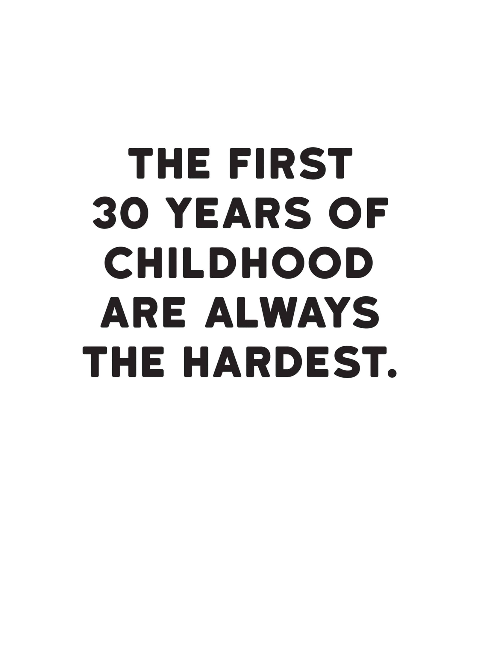 30 Years Of Childhood Card