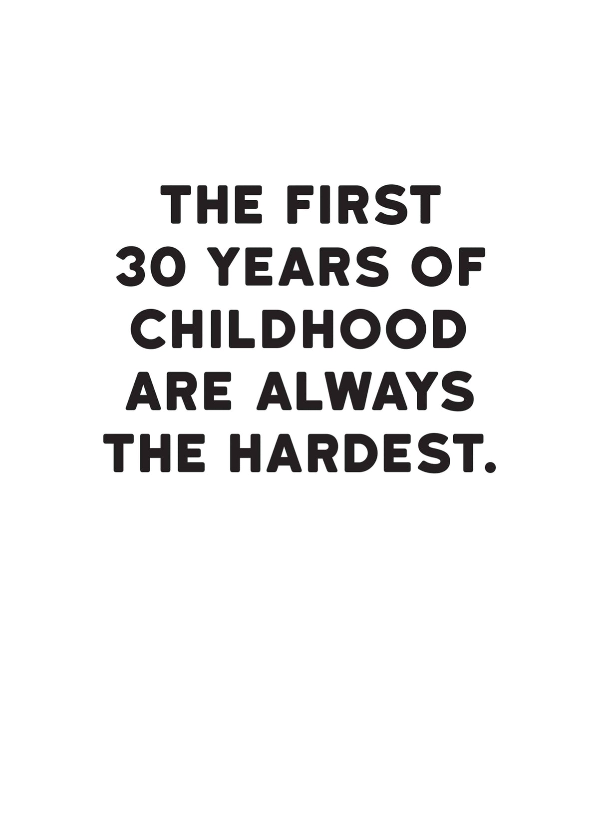 30 Years Of Childhood Card