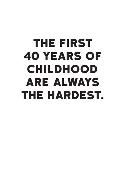 40 Years Of Childhood Card