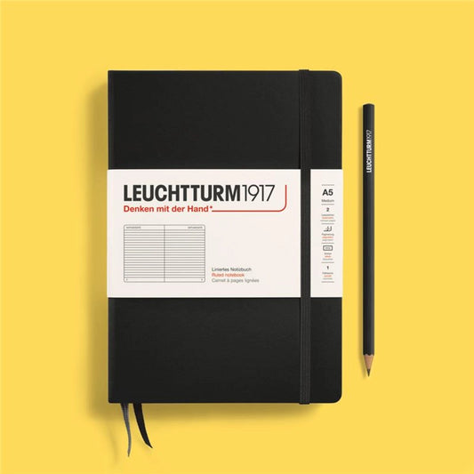 Leuchtturm 1917 A5 Black Hardcover Notebook