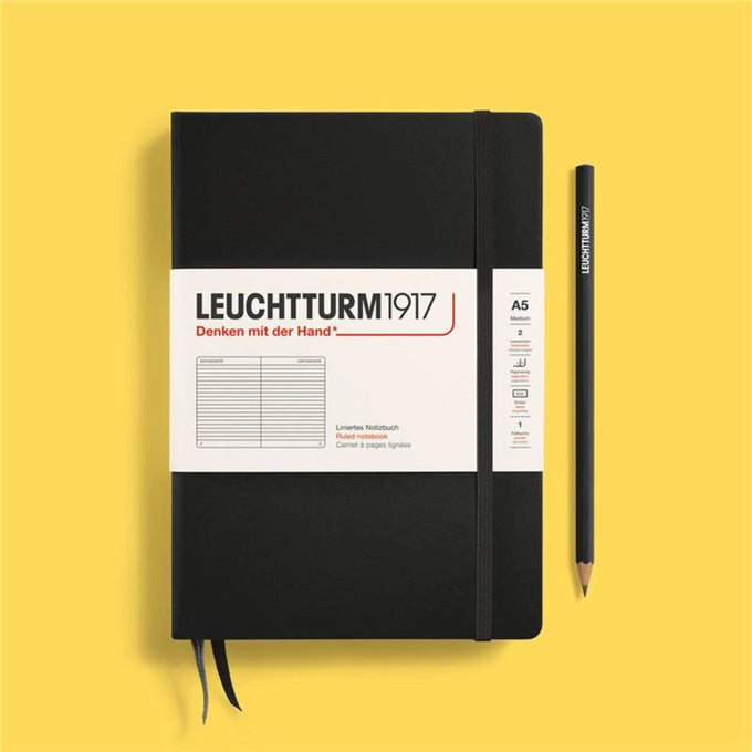 Leuchtturm 1917 A5 Black Hardcover Notebook
