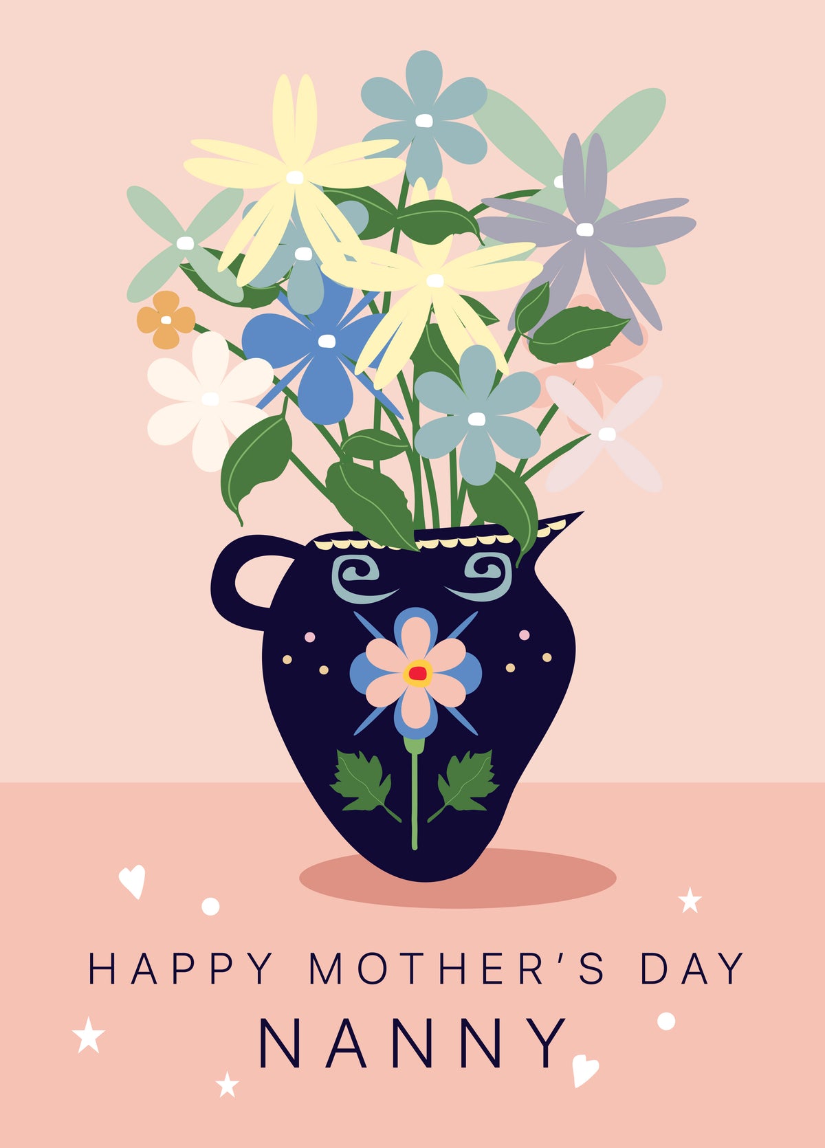 Flowers For Nanny Mother's Day Card