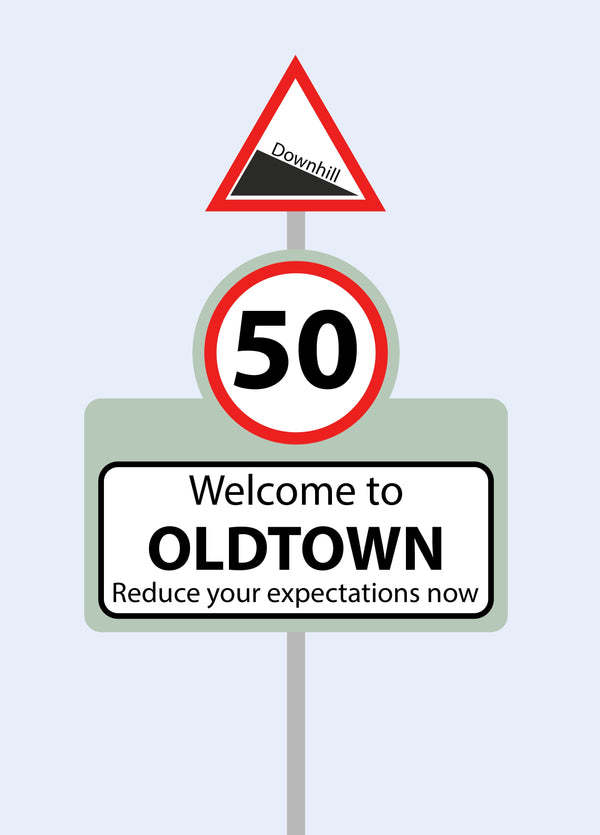 Welcome To Oldtown Card