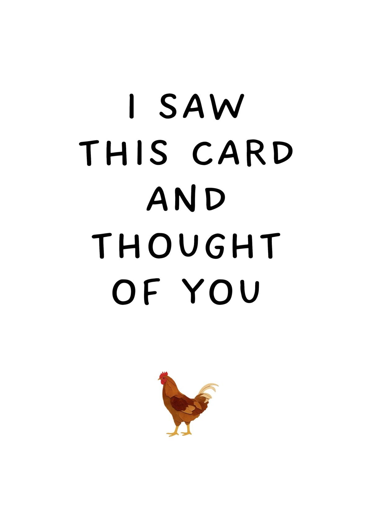I Saw This Card And Thought Of You (Small Cock)