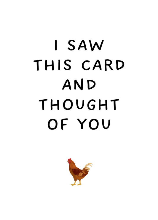 I Saw This Card And Thought Of You (Small Cock)